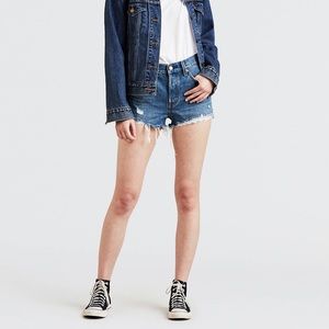 LEVI'S 501 Distressed Denim Jean Shorts